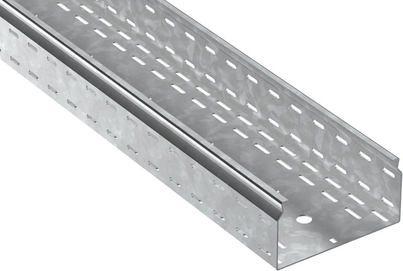 Лоток листовой перфорир. 100х200 L2500 сталь 2.0мм HDZ ESCA 7 IEK CLP10-100-200-200-D25-HDZ