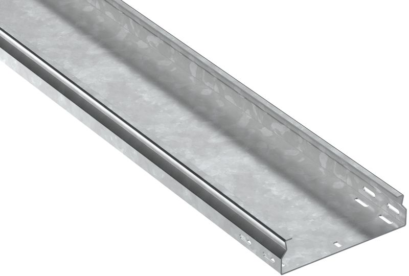 Лоток листовой неперфорир. 50х200 L2500 сталь 2.0мм HDZ ESCA 7 IEK CLN10-050-200-200-D25-HDZ