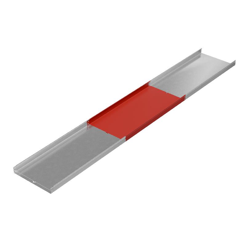 Лоток листовой неперфорированный 600х80 L2500 1.2мм "Быстрый монтаж ПЛЮС" LNplus80-600-1.2-2500 INOX304 КМ PL13161