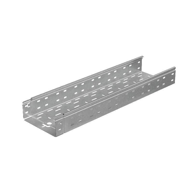 Лоток листовой перфорированный 200х80 L2000 0.7мм "Быстрый монтаж ПЛЮС" LPplus80-200-0.7-2000 INOX304 КМ PL12818