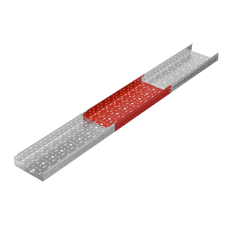 Лоток листовой перфорированный 300х80 L2000 1.5мм "Быстрый монтаж ПЛЮС" LPplus80-300-1.5-2000 INOX304 КМ PL12840