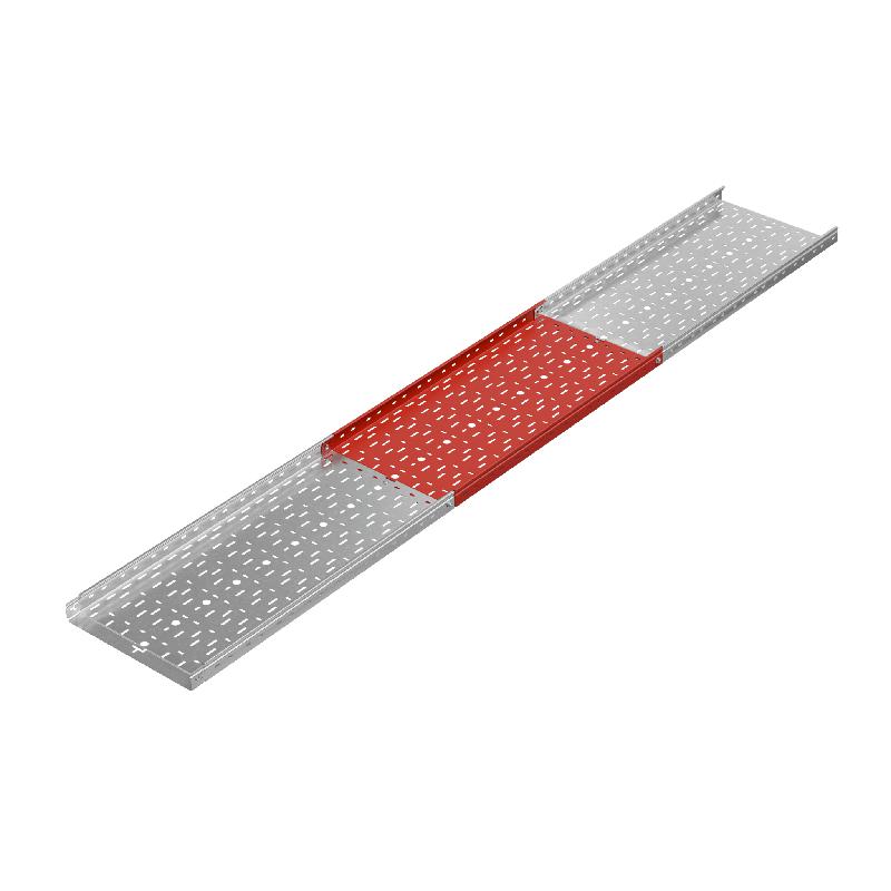 Лоток листовой перфорированный 400х50 L3000 0.8мм "Быстрый монтаж ПЛЮС" LPplus50-400-0.8-3000 INOX304 КМ PL12791