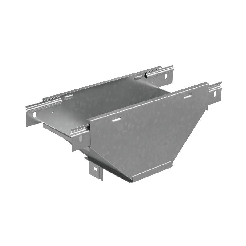 Ответвитель-переходник Т-образ. вертикал. с разворотом трассы на 90град. 50х150-100 "ПЛЮС" (нижняя часть меньше исходной) TDPSplus90-50-150-100 INOX304 КМ PL6323