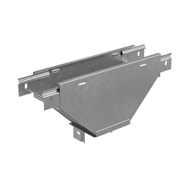 Отвод для лотка Т-образ. вертикал. вниз с разворотом трассы на 90град. 500х50 "ПЛЮС" TDVplus90-50-500 INOX304 КМ PL6297