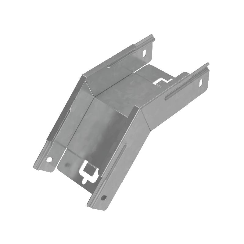 Угол для лотка вертикальный внешний 45град. 100х50 "ПЛЮС" VLplus45-50-100 INOX304 КМ PL5657