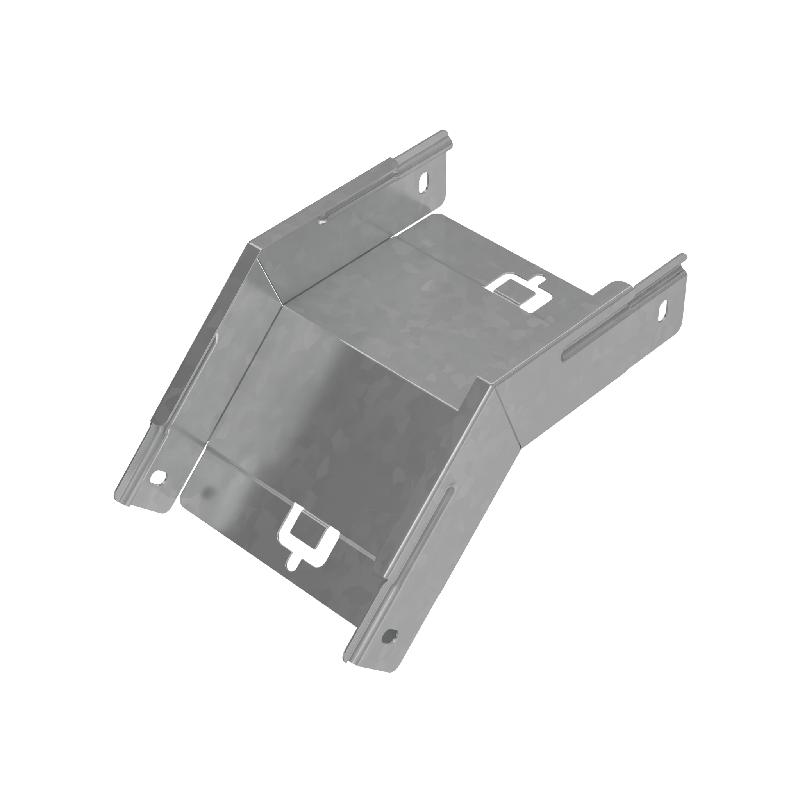 Угол для лотка вертикальный внешний 45град. 150х50 "ПЛЮС" VLplus45-50-150 INOX304 КМ PL5658