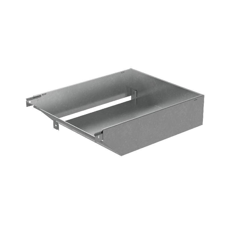 Угол для лотка вертикальный внешний левый с разворотом трассы на 90град. 500х50 "ПЛЮС" VLPDplus90-50-500-L INOX304 КМ PL5998