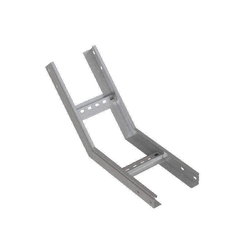 Угол для лотка вертикальный внутренний лестн. 45град. 400х50 1.2мм LNL45-50-400-1.2 INOX304 N КМ LO40048