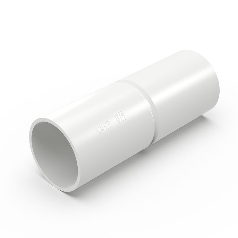 Патрубок-муфта d32мм бел. Промрукав PR.01732б