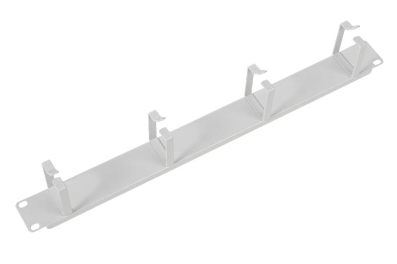 Органайзер кабельный горизонтальный ГКО-4.62 19дюйм 1U 4 кольца без окон сер. ЦМО 1132350