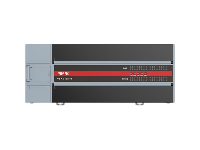Контроллер программируемый логический VC-P-A-32-32T-16 AC 220В 32 вх. 32 транз. вых. 2 стандарт. порта 1 USB порт 1 Canopen порт 1 Ethernet порт 1 EtherCAT порт до 16 осей VEDA CBV50005