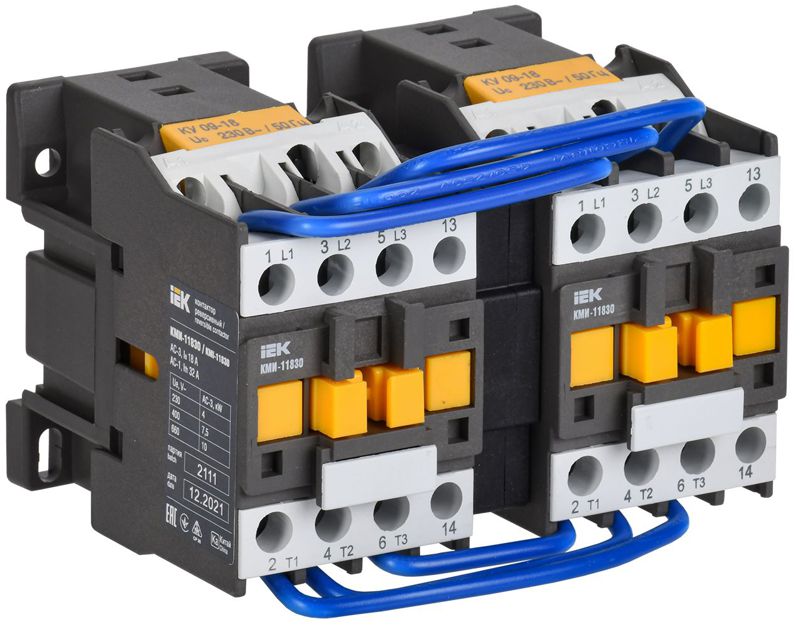 Контактор КМИ-11830 реверс 18А 230В/АС3 2НО KARAT IEK KKM13-018-230-20-1