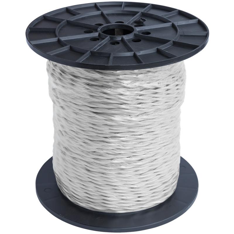 Провод ретро 2х1.5 бел. (уп.200м) RetroElectro 2254765