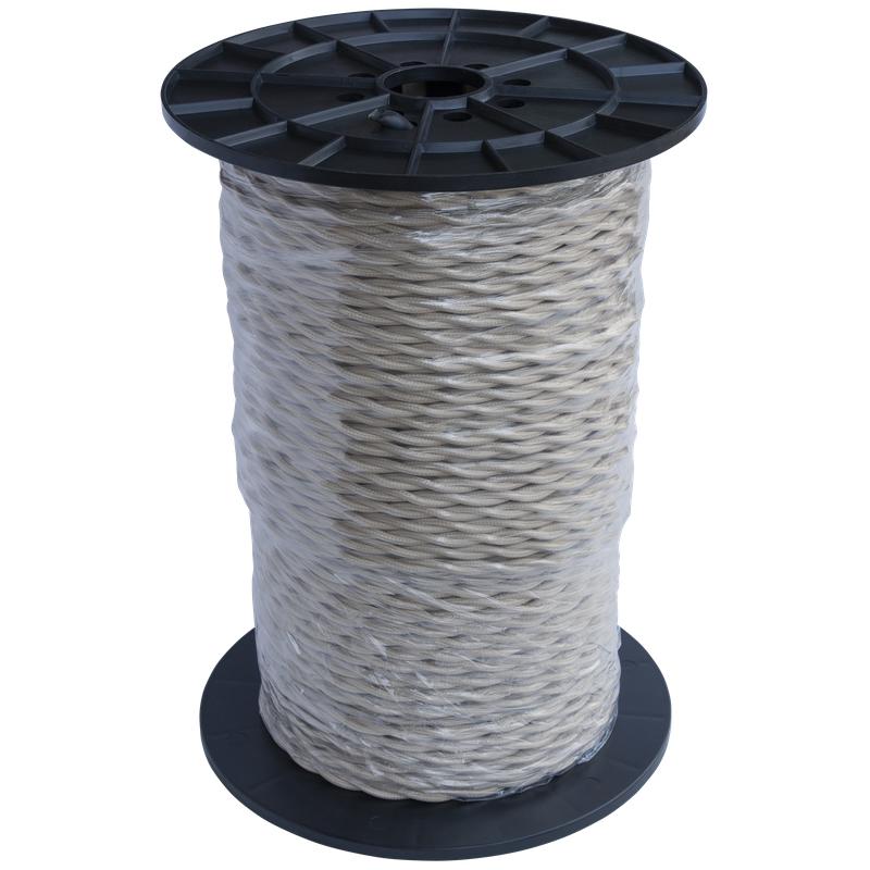 Провод ретро 2х2.5 сл. кость (уп.200м) RetroElectro 2254770