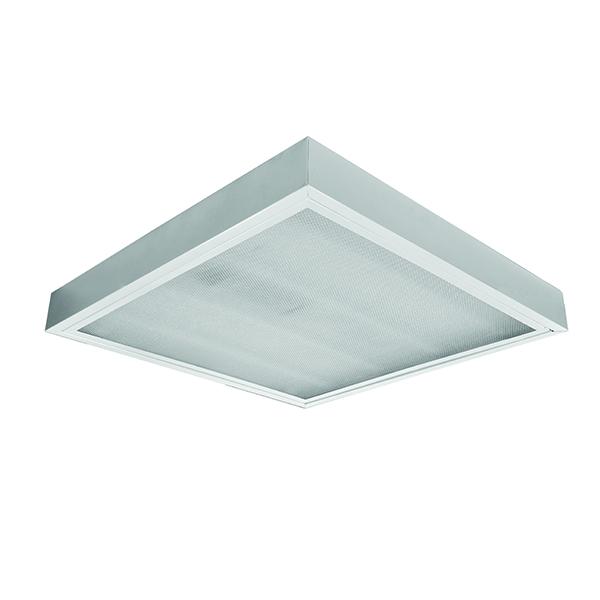 Светильник Crystal LED-03 IP20 УХЛ 4 610х325х65 накладной под LED лампу рассеив. полимер. опал сталь Ксенон 0173218193-13