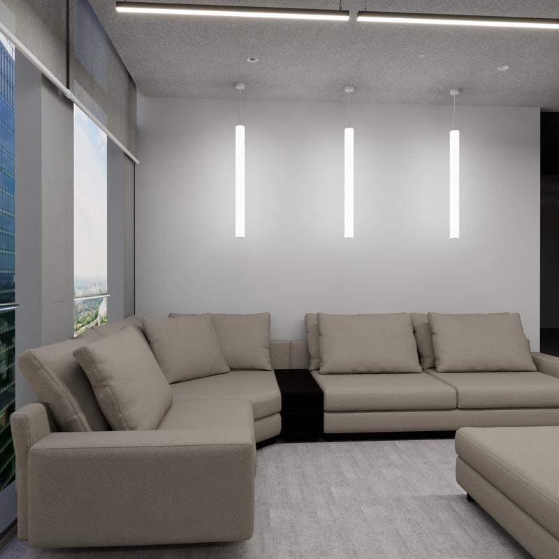 Светильник светодиодный RVE-PLSD80-1220-H 35Вт 4000К 1220хD80мм подвесной анодир. RVElektro RVE00000227