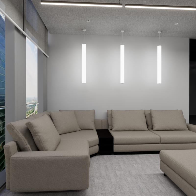 Светильник светодиодный RVE-PLSD100-1940-H 52Вт 4000К 1940хD100мм подвесной анодир. RVElektro RVE00000234