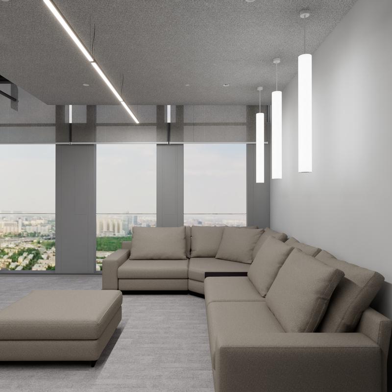 Светильник светодиодный RVE-PLSD110-1540-H 44Вт 4000К 1540хD110мм подвесной анодир. RVElektro RVE00000238