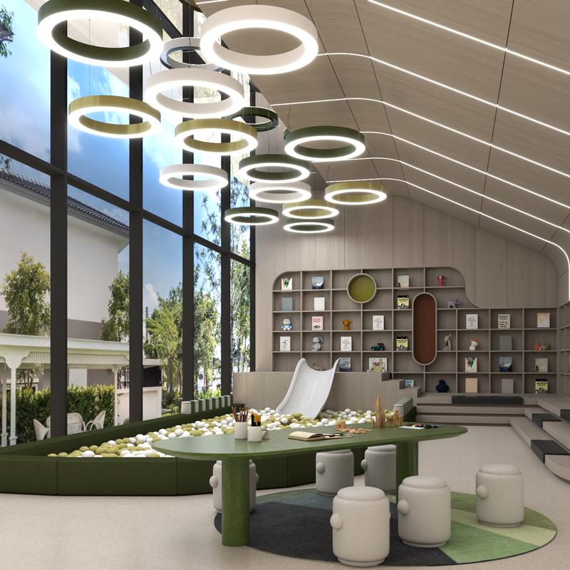 Светильник светодиодный RVE-LBX-HOLE-RING-800-P 62Вт 4000К 800х800х100мм подвесной шир. рассеив.=80мм бел. RVElektro RVE00000269