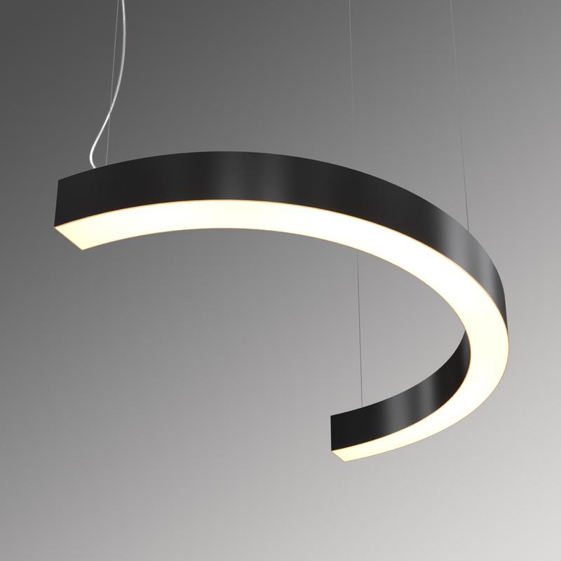 Светильник светодиодный RVE-LBX-ARCO-1200-P 46Вт 4000К 1200х600х100мм подвесной шир. рассеив.=80мм бел. RVElektro RVE00000298