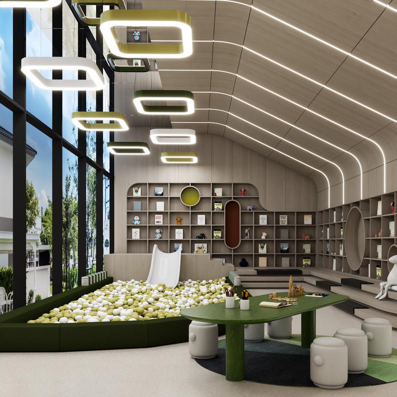 Светильник светодиодный RVE-LBX-HOLE-BOX-SOFT-500-P 46Вт 4000К 500х500х100мм подвесной шир. рассеив.=80мм бел. RVElektro RVE00000344