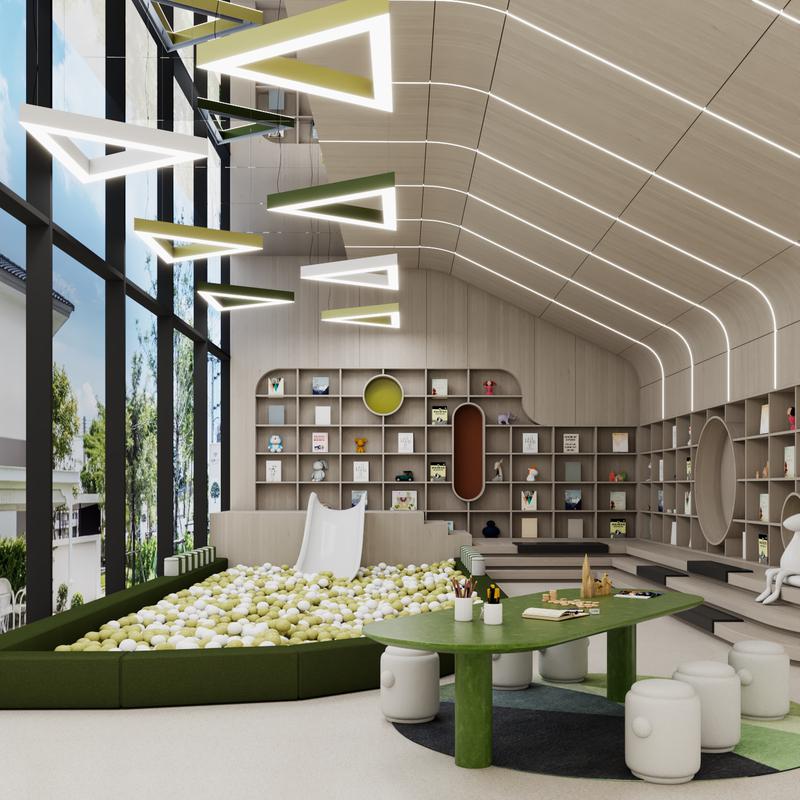 Светильник светодиодный RVE-LBX-HOLE-TRIO-1600-P 123Вт 4000К 1600х1385х100мм подвесной шир. рассеив.=80мм бел. RVElektro RVE00000405