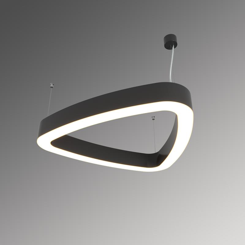 Светильник светодиодный RVE-LBX-HOLE-LITUS-1000-P 78Вт 4000К 1000х950х70мм подвесной шир. рассеив.=50мм бел. RVElektro RVE00000813