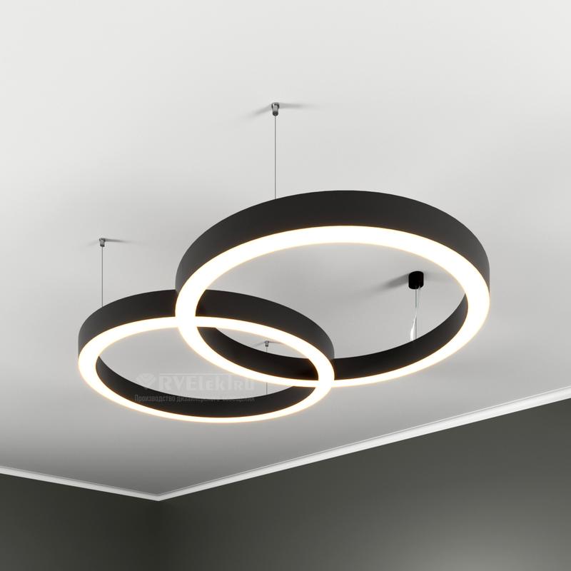 Светильник светодиодный RVE-LBX-CHAIN-2X-1463-P 144Вт 4000К 1463х900х70мм подвесной бел. RVElektro RVE00000833