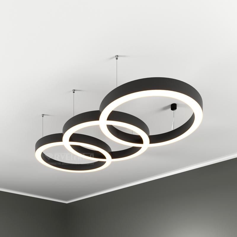 Светильник светодиодный RVE-LBX-CHAIN-3X-2025-P 216Вт 4000К 2025х900х70мм подвесной бел. RVElektro RVE00000840