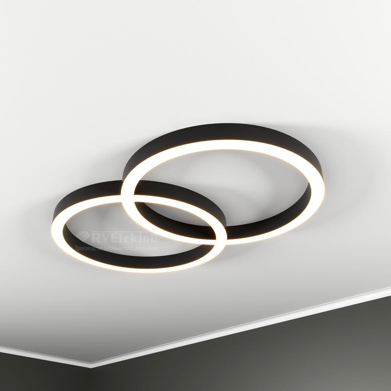 Светильник светодиодный RVE-LBX-CHAIN-2X-1625-N 161Вт 4000К 1625х1000х70мм накладной бел. RVElektro RVE00001563