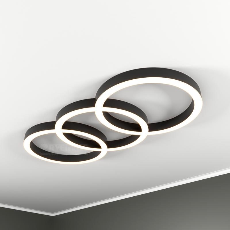 Светильник светодиодный RVE-LBX-CHAIN-3X-2025-N 216Вт 4000К 2025х900х70мм накладной бел. RVElektro RVE00001570