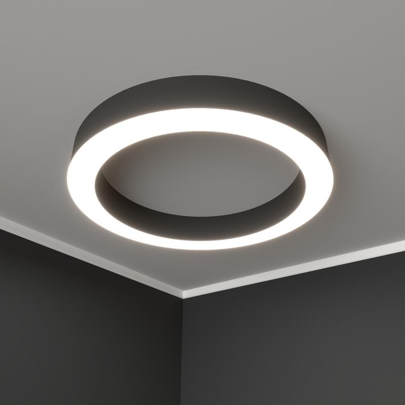 Светильник светодиодный RVE-LBX-HOLE-RING-1400-N 114Вт 4000К 1400х1400х100мм накладной шир. рассеив.=80мм бел. RVElektro RVE00001960