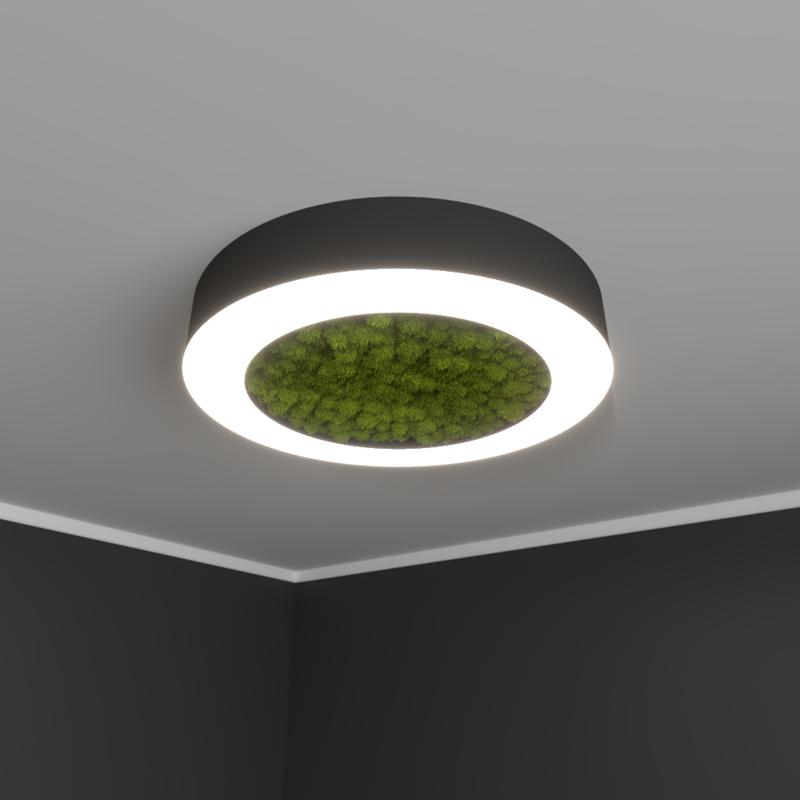 Светильник светодиодный RVE-LBX-MOSS-HOLE-RING-1200-N 96Вт 4000К 1200х1200х100мм накладной шир. рассеив.=80мм бел. RVElektro RVE00002147