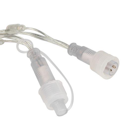 Гирлянда светодиодная "Нить" 10м 100LED тепл. бел. IP65 220В бел. мерцание провод прозр. ПВХ (без шнура питания) Эра Б0051889