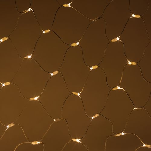 Гирлянда светодиодная "Сеть" 1.5х2м 150LED тепл. бел. IP65 220В бел. мерцание провод бел. каучук (без шнура питания) Эра Б0051894