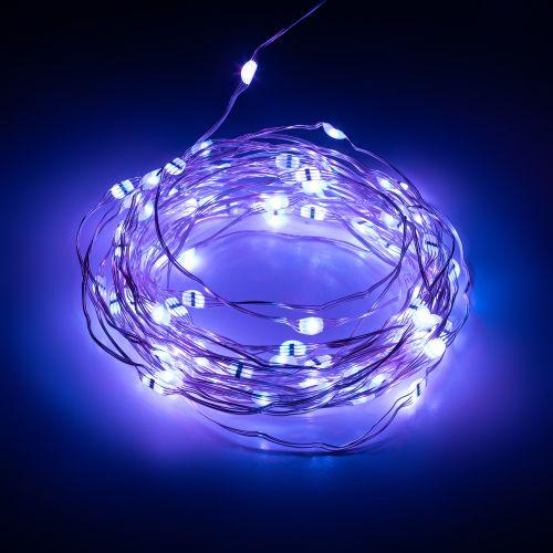 Гирлянда светодиодная "Нить" 5м RGB 220В с пультом таймер музыка управл. через мобил. прилож. Эра Б0055994