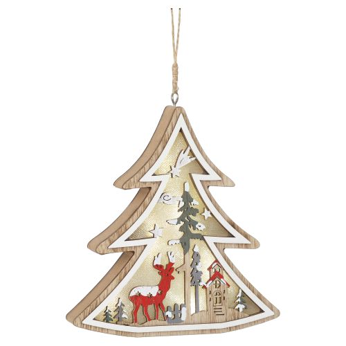 Светильник светодиодный декоративный новогодний Елочка 6LED IP20 3хAAA В=14см Эра Б0056010