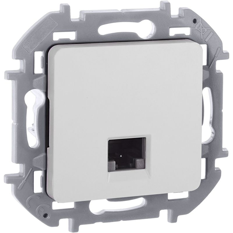 Розетка компьютерная Inspiria RJ45 кат.5E UTP бел. IEK 673825