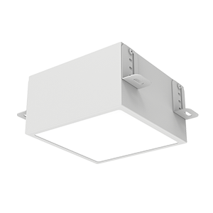 Светильник светодиодный DL-Grill CRI90 для потолка Грильято 150х150мм 18Вт 4000К 140х140х100мм встраив. RAL9003 бел. муар диммер DALI VARTON V1-R0-01809-10D01-4001840