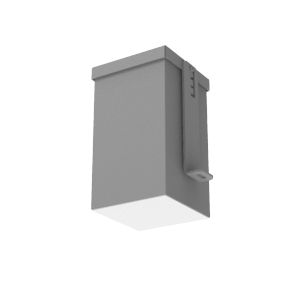 Светильник светодиодный DL-Grill CRI90 для потолка Грильято 100х100мм 9Вт 3000К 90х90х160мм IP54 встраив. RAL7045 сер. муар диммер DALI VARTON V1-R0-71808-10D01-5400930