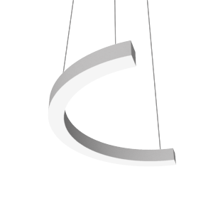 Светильник светодиодный Enso C 570х285х40мм 12Вт 4000К подвесной RAL9003 бел. матов. с опаловым рассеив. VARTON V1-R0-0C523-30000-2001240