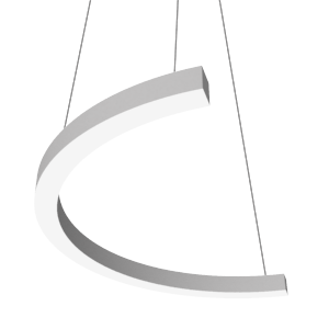 Светильник светодиодный Enso C 810х405х40мм 29Вт 4000К подвесной RAL9003 бел. матов. с опаловым рассеив. VARTON V1-R0-0C524-30000-2002940