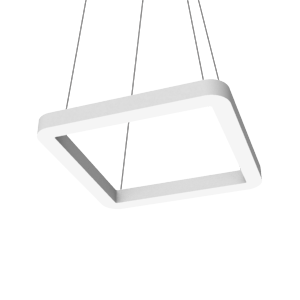 Светильник светодиодный Enso Q 590х590х40мм 52Вт 3000К подвесной RAL9003 бел. матов. с опаловым рассеив. VARTON V1-R0-0Q524-30000-2005230