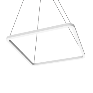 Светильник светодиодный Enso Q 990х990х40мм 57Вт 3000К подвесной RAL9003 бел. матов. с опаловым рассеив. VARTON V1-R0-0Q525-30000-2005730