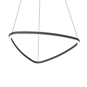 Светильник светодиодный Enso A 1100х1040х40мм 78Вт 4000К подвесной RAL9005 черн. матов. с опаловым рассеив. VARTON V1-R0-9A524-30000-2007840