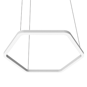 Светильник светодиодный Enso G 1100х980х40мм 78Вт 4000К подвесной RAL9003 бел. матов. с опаловым рассеив. VARTON V1-R0-0G524-30000-2007840