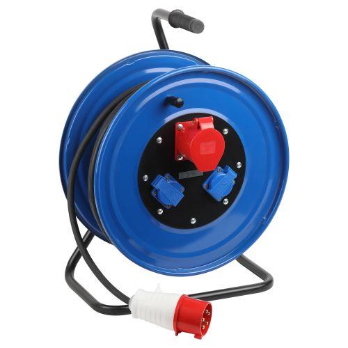 Удлинитель на катушке 3х50м 32А IP44 IND380-RM-3e-5х4-50m-IP44 1хCEE 5п 2хSchuko 380В КГ 5х4 Эра Б0057314