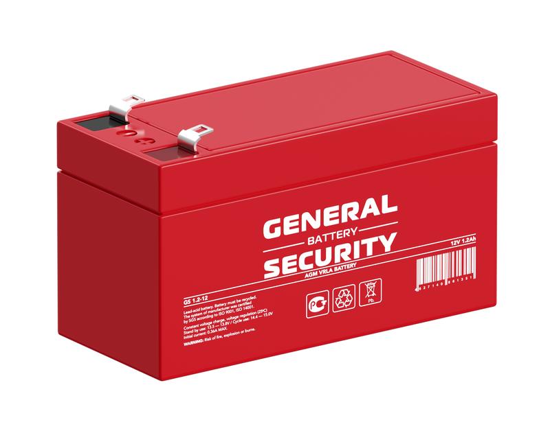 Аккумулятор 12В 1.2А.ч General Security GS1.2-12