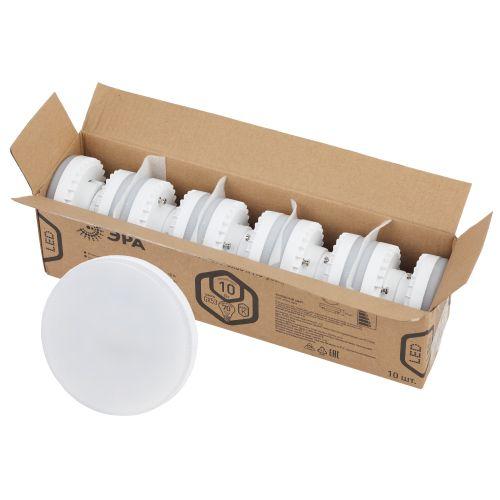 Лампа светодиодная RED LINE LED GX-10W-865-GX53 R (10-PACK) GX53 10Вт таблетка холод. дневной свет Эра Б0045327