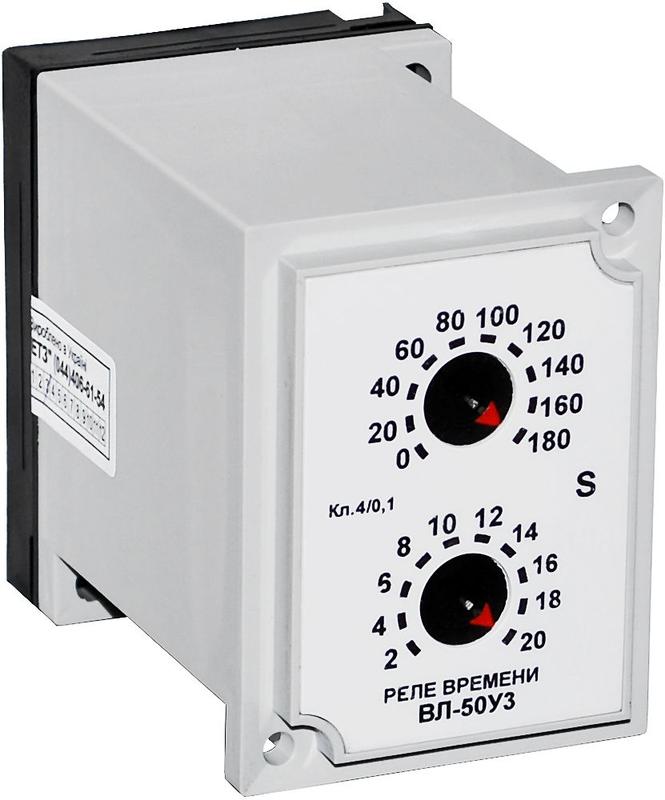 Реле времени ВЛ-50 У3 75В DC 2…200с задержка на вкл. ток контактов исполнит. реле 25А 1з+1р -45…+40град.C Реле и автоматика A8029-79688868